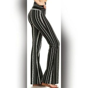 Buttery Soft Brocade Bell Bottom Leggings